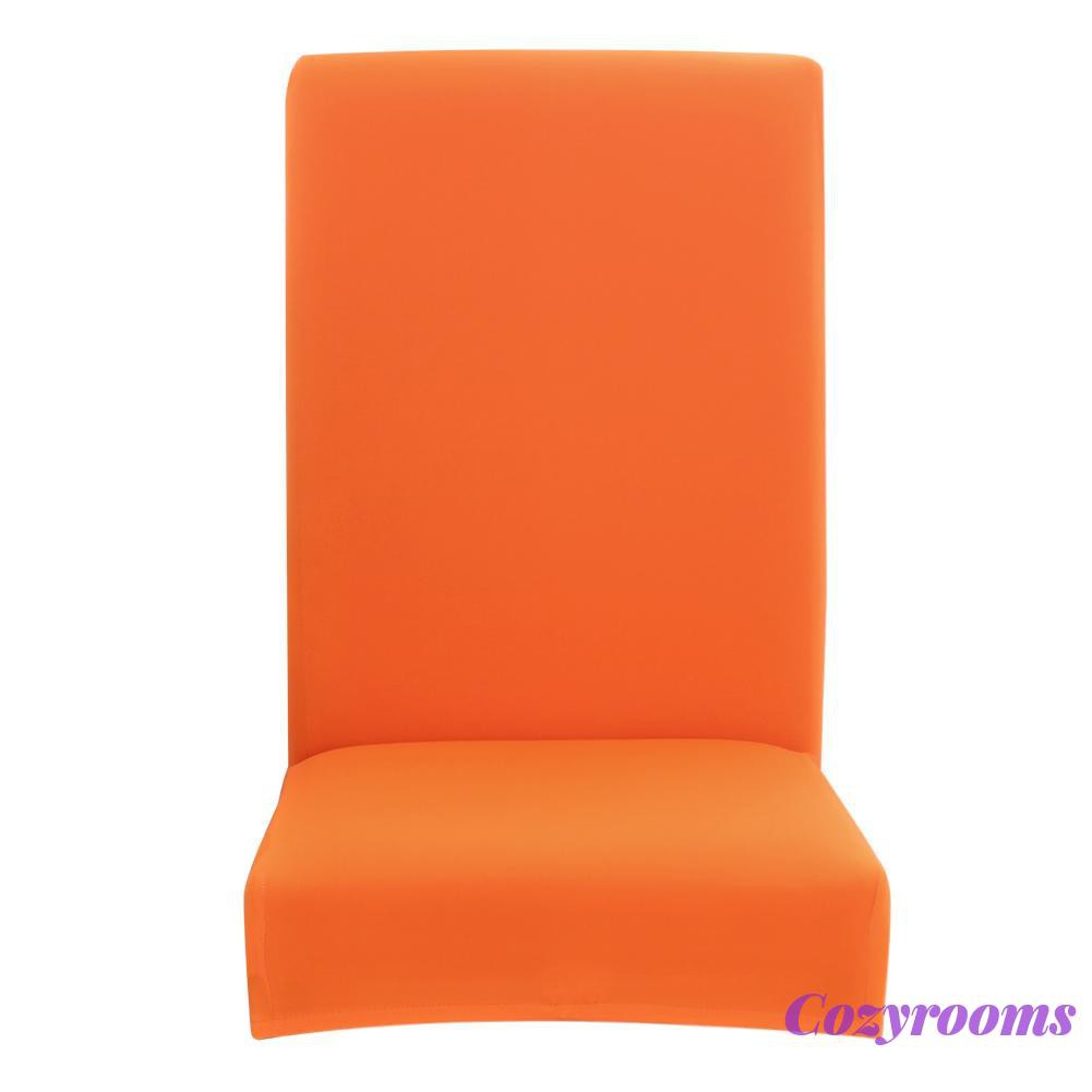 Vỏ bọc ghế mỏng co giãn màu cam trơn
