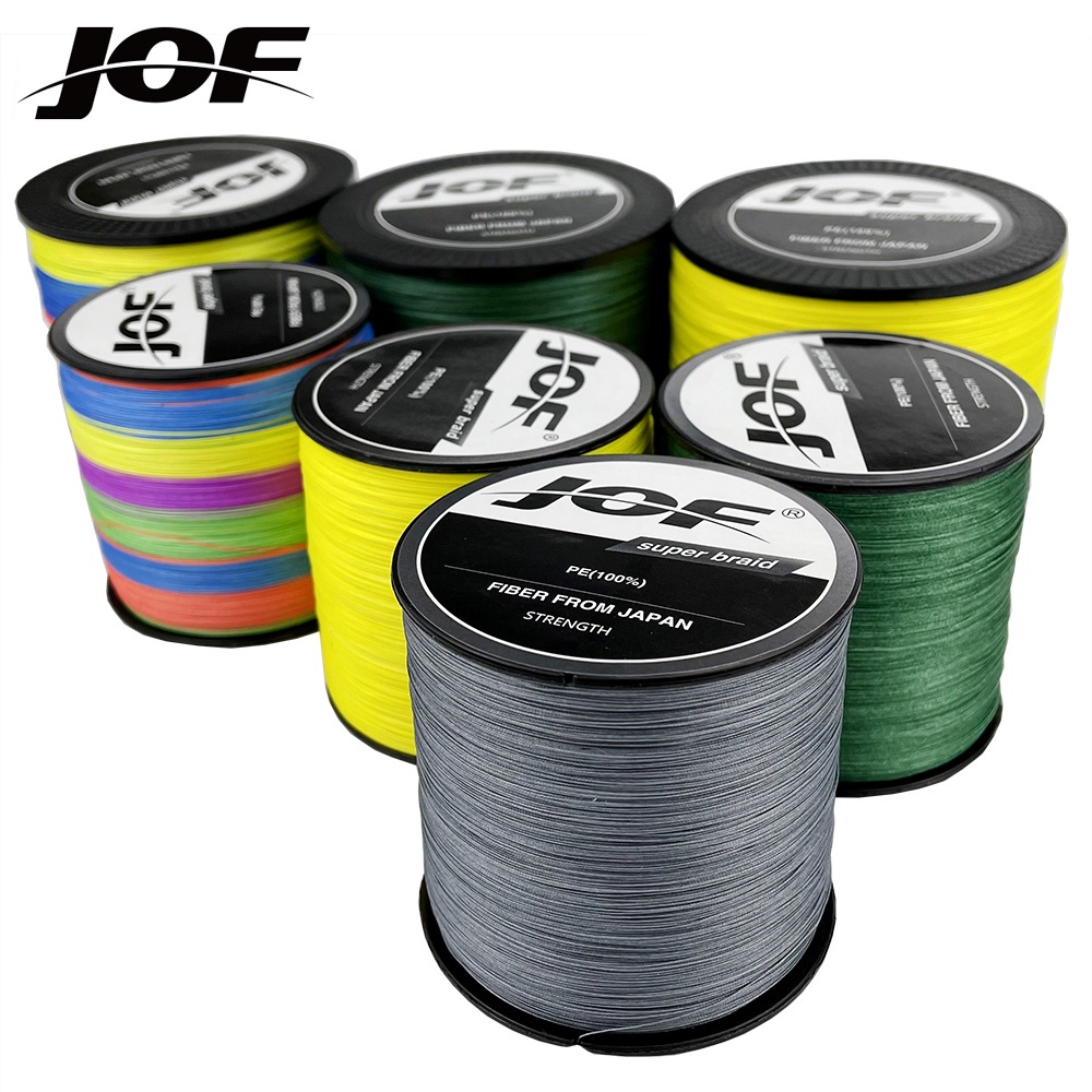 JOF 100M 300M 9 sợi PE Dây câu bện chắc chắn Tali pancing PE Dây bện Dụng cụ câu cá