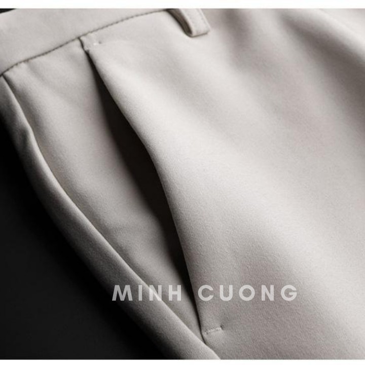 Quần âu nam dáng côn, màu XANH HÒA BÌNH + KEM SỮA , vải cotton cao cấp SIÊU ĐẸP