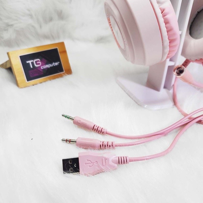 HEADPHONE Gaming - Jach 3.5 - Màu Hồng