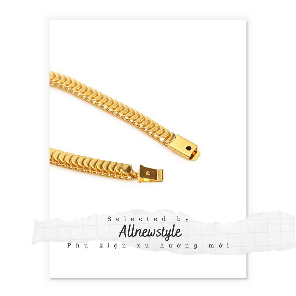 Vòng tay thép chuỗi xếp mạnh mẽ có khóa đóng Allnewstyle