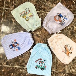 Quần chục đùi cotton kẻ cho bé trai, bé gái