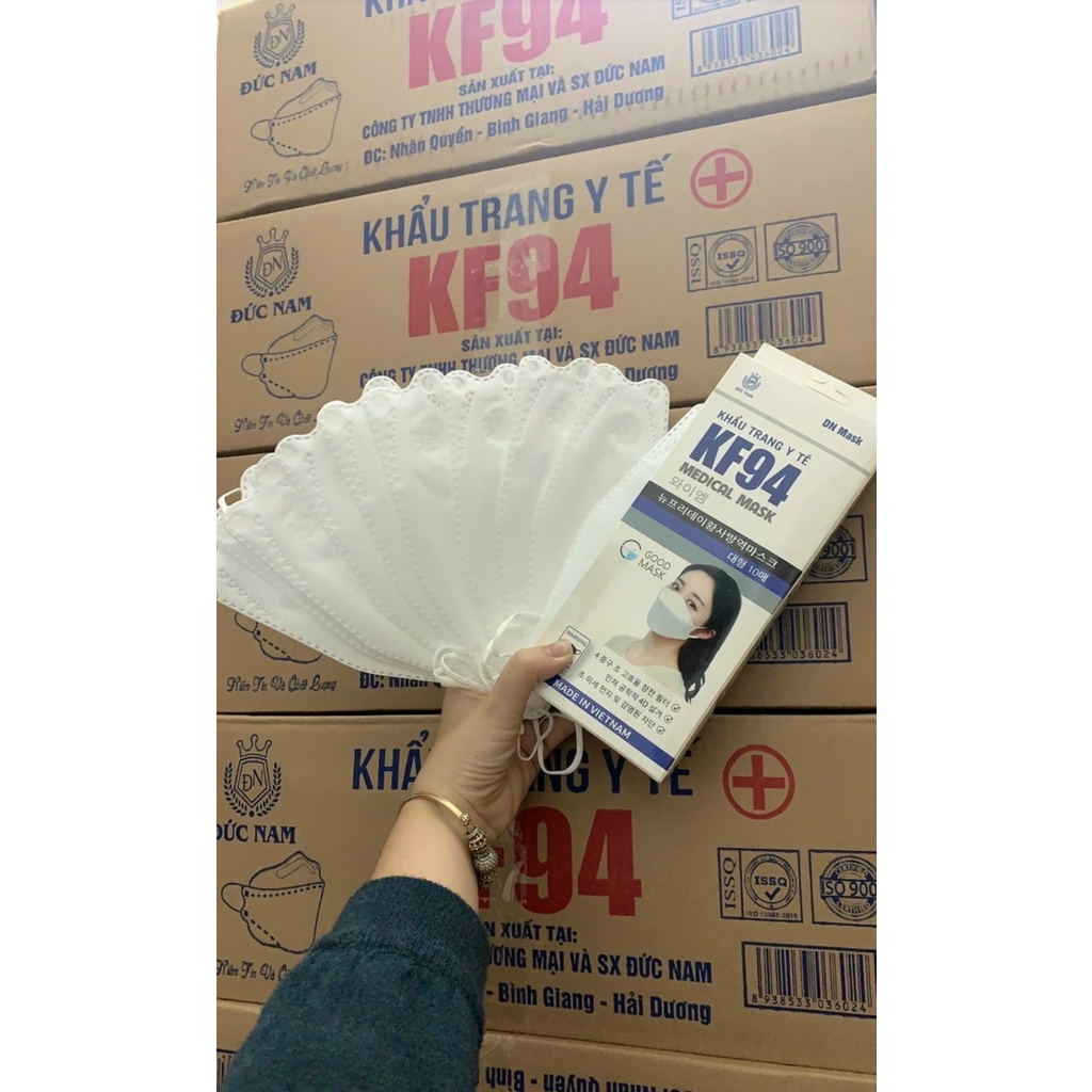 Thùng Khẩu trang 4D Mask KF94 _  Kháng Khuẩn , Chống bụi mịn , Chống Vi Khuẩn Tái Sử Dụng