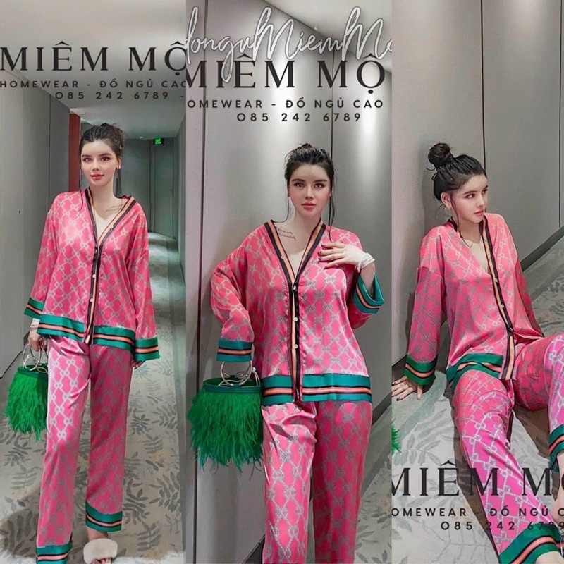 🌱Bộ Đồ Mặc Nhà ☘️Đồ Ngủ Pijama Lụa Cao Cấp Siêu Mát Mềm Mịn - ELSA