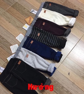 Set 10 quần jean lót lông