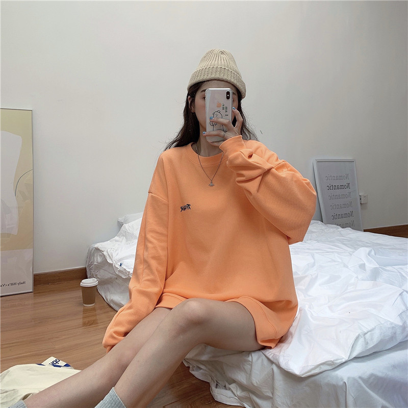 SUXI Áo len dài tay thời trang mùa thu 7 màu tùy chọn cá tính cho nữ