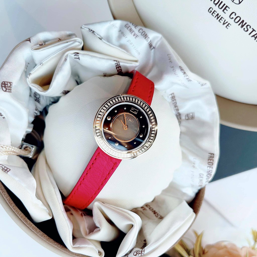 Đồng hồ nữ chính hãng Fendi My Way- mẫu mới với cọc số đinh tán siêu hot - Máy Quartz pin Thụy Sĩ - Kính Sapphire