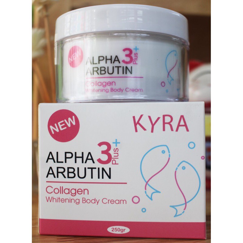 Kem Body Dưỡng Da Alpha Arbutin Collagen 3+ Plus Kyra Thái
