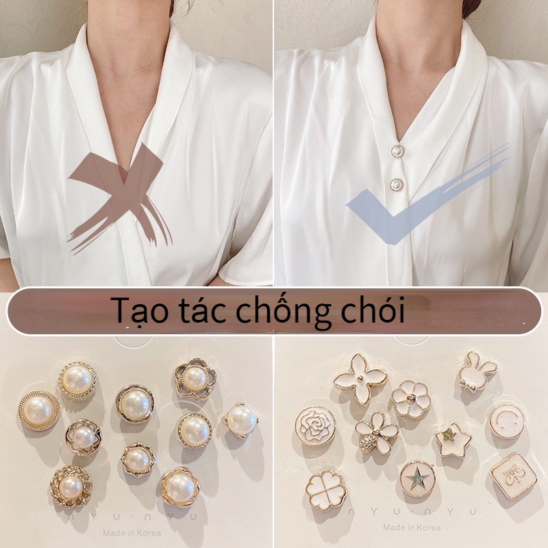 4/6/8/10/12/20 Ghim Cài Áo Đính Ngọc Trai Giả Nhiều Kiểu Dáng Tùy Chọn Thời Trang