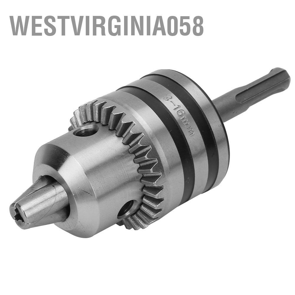 Westvirginia058 Bộ điều hợp Chuck mũi khoan 3.0-16MM 1 / 2-20UNF Loại chìa khóa Máy với chuyển đổi chuôi tròn