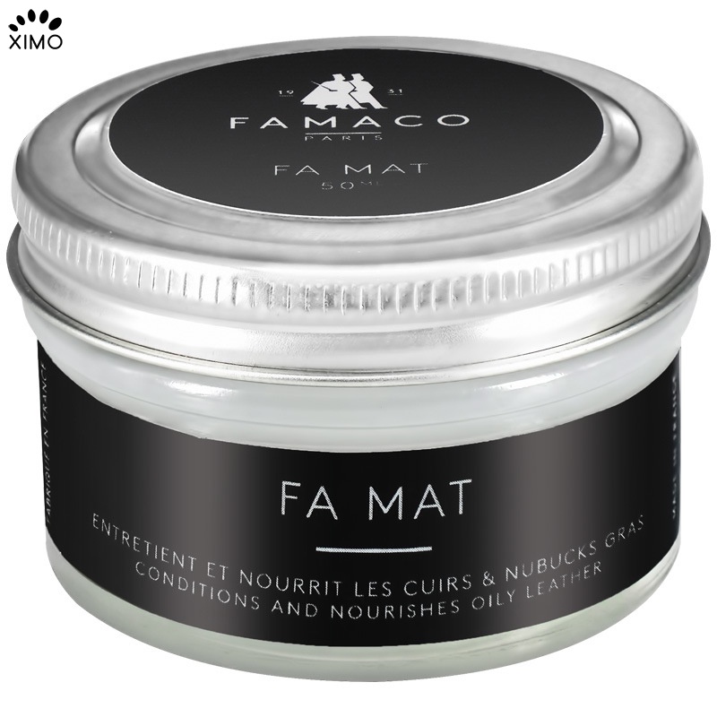 Kem Làm Sạch Fa Mat FAMACO 50ml Chuyên Dưỡng Ẩm, Làm Bóng, Chống Khô Nứt Trên Da Giày XDG108