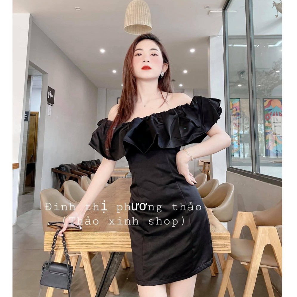 Váy Trễ Vai Tay Bồng Xinh Xắn / Đầm Ôm Cực Sexy Tôn Dáng | BigBuy360 - bigbuy360.vn