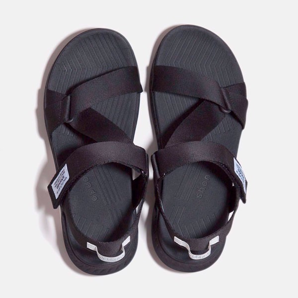 Sandal Shondo F7 Racing đế đen phối trắng quai đen F7R1010