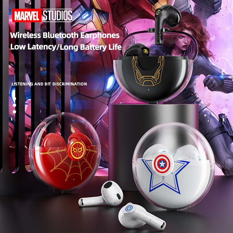 Tai nghe không dây Disney MHS662 Bluetooth 5.0 nhét tai âm thanh nổi HD chống nước giảm ồn kiểu thể thao độ trễ thấp