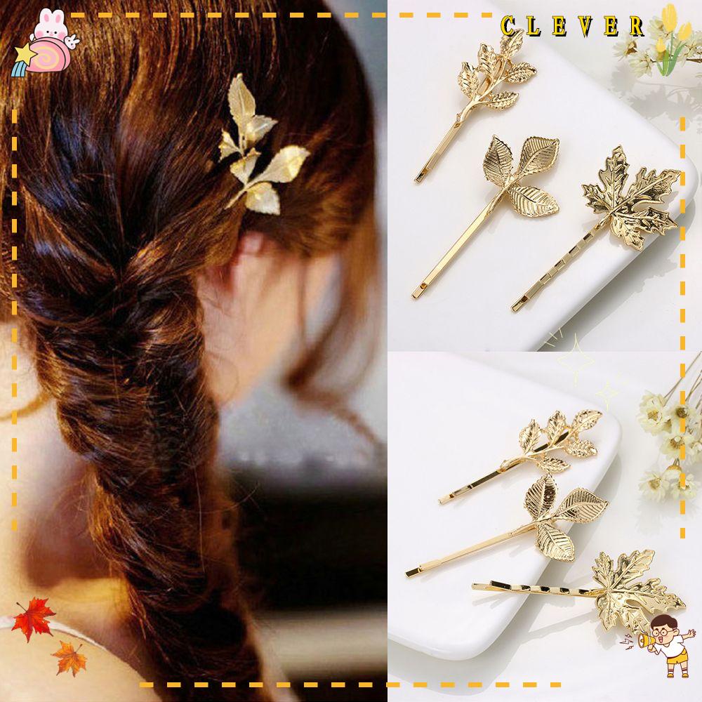 Kẹp tóc CLEVER kim loại thanh lịch hợp thời trang dành cho nữ