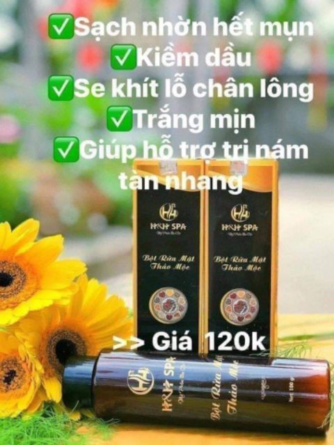 Bột rửa mặt thảo mộc thiên nhiên