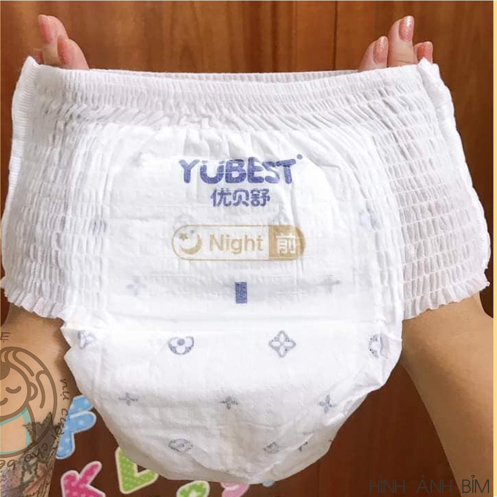 Bỉm YUBEST NIGHT nội địa Trung Quốc quần  đủ size  M76, L72, XL68. XXL64