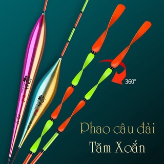 Phao nano câu đài Fuwang tăm xoắn chống gió tốt, màu sắc đẹp