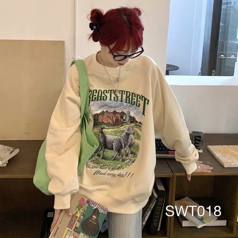 Áo Sweater Cừu Ulzzang Unisex VN CLO - SWT018_PET