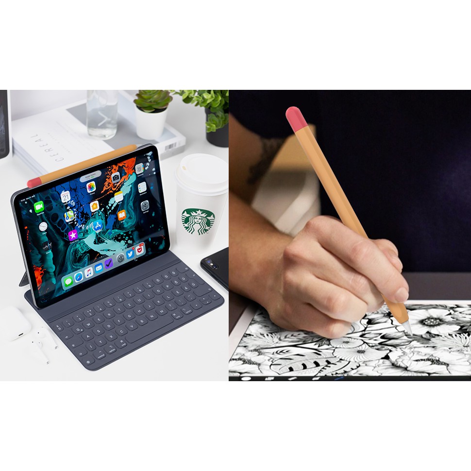 Ốp Case Apple Pencil 2 Silicone Cao Cấp Kiểu Bút Chì Chính Hãng Thương Hiệu AHA STYLE