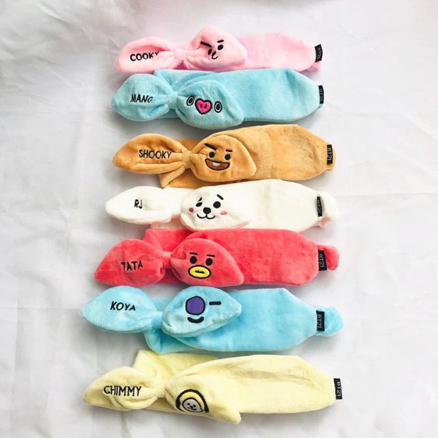 Băng đô BT21 Tata Cooky Chimmy Shooky Mang Koya RJ phiên bản 2020