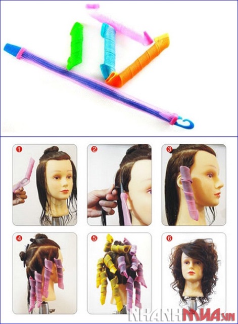 Bộ uốn tóc xoăn không dùng nhiệt