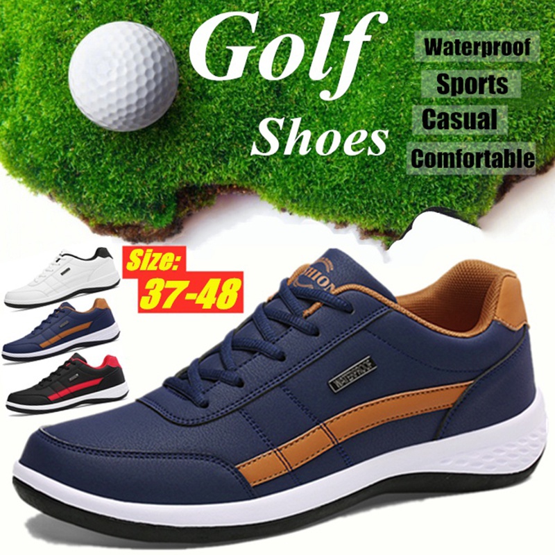 Giày Thể Thao Đánh Golf Siêu Nhẹ Thoáng Khí Không Thấm Nước Chống Trượt Cho Nam