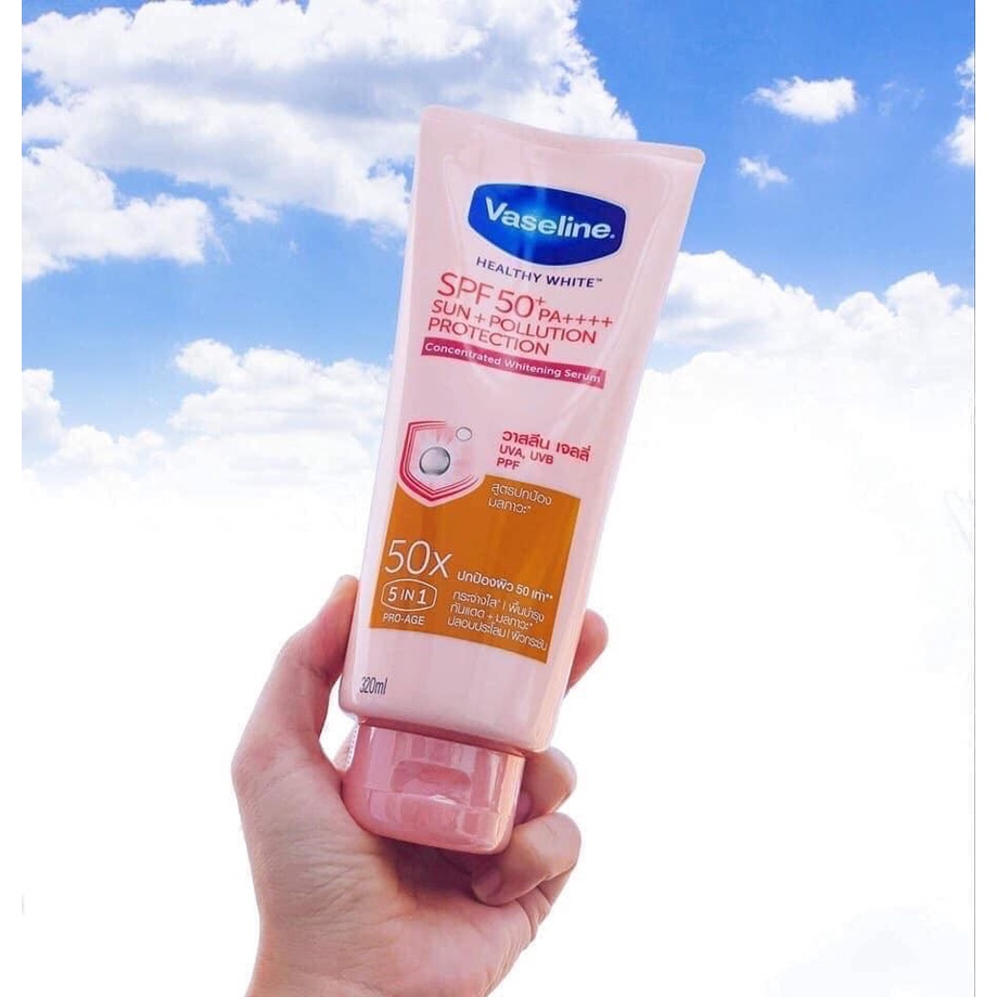 Sữa Dưỡng Thể Vaseline Perfect Serum 50X Tuýp 320ml