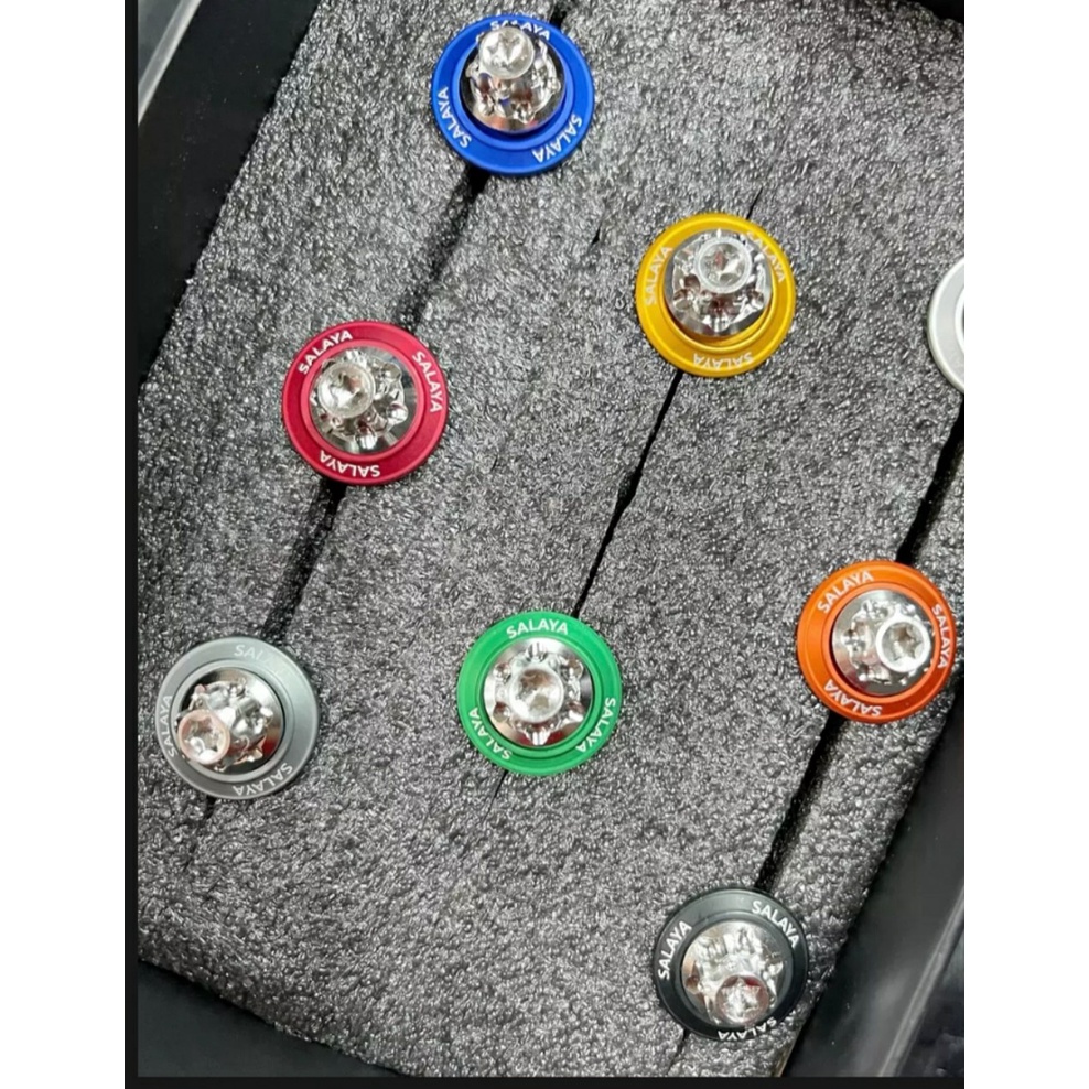 Combo 10 Lông đền nhôm salaya, ốc salaya, ốc áo salaya , ốc lốc salaya, full ốc salaya ,lông đền salaya đủ màu sắc