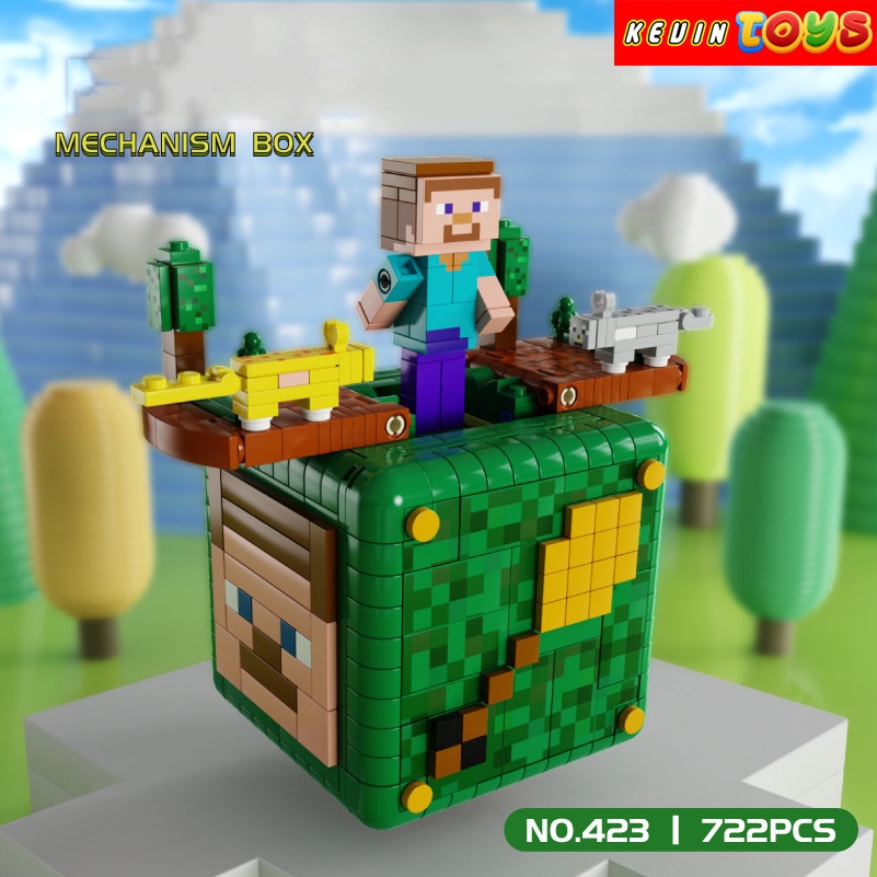 Đồ Chơi Lắp Ráp Kiểu Lego MineCraft Hộp Thế Giới My World Organ Box ModelLW423 Với 722 Mảnh Ghép