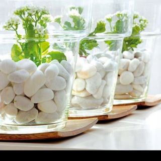 Đá sỏi trắng trang trí 1kg