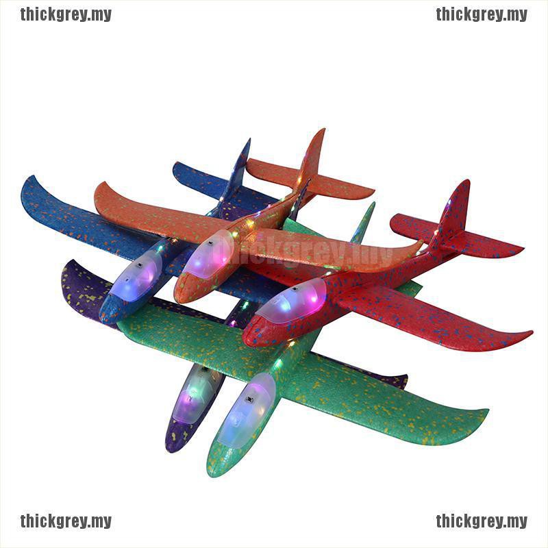 Máy Bay Xốp Ném Tay 48cm Có Đèn