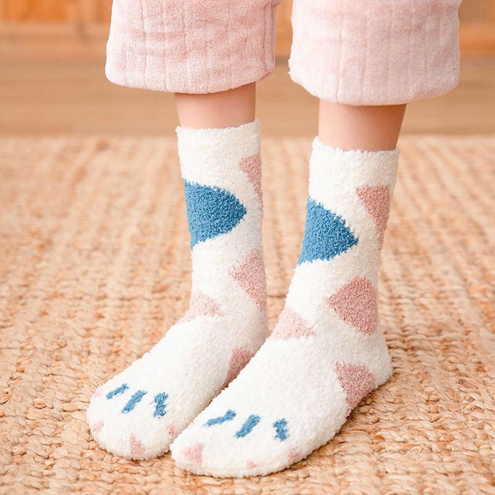 SOMEDAYZL Vớ Cổ Trung Kẻ Sọc Thoáng Khí Hình Chân Mèo Đáng Yêu Cho Nữ