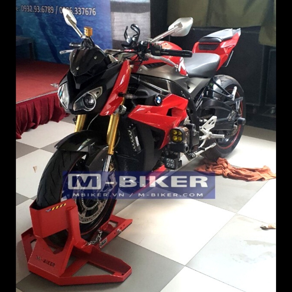 Ben nâng xe moto kẹp bánh trước, sau Mbiker mã số Mb118 Hàng chính hãng