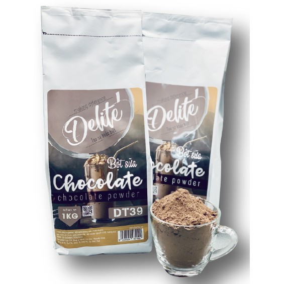 Bột Sữa Chocolate Cao Cấp Delite - Nguyên liệu trà sữa ngon hảo hạng