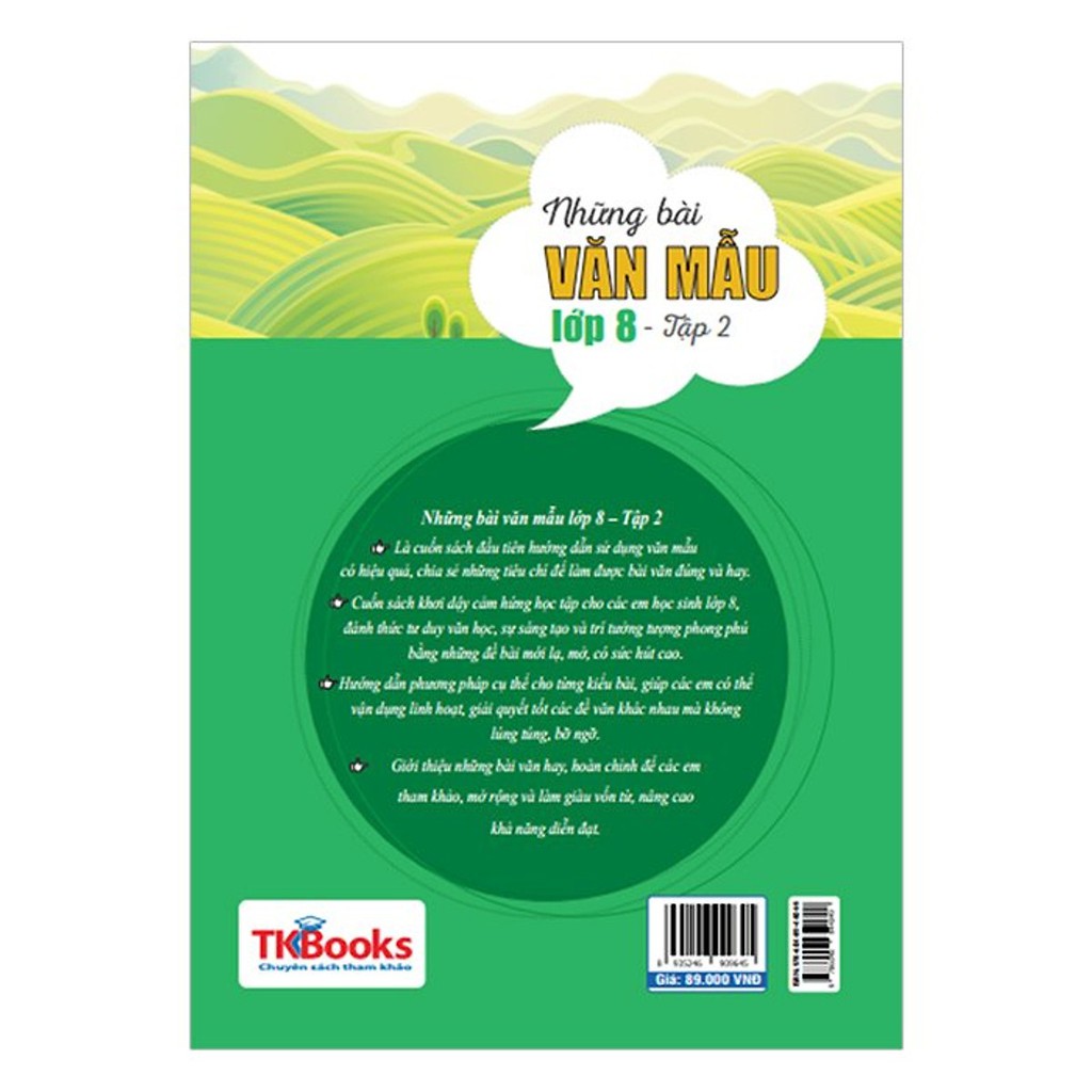 Sách - Những Bài Văn Mẫu Lớp 8 (Tập 2) | BigBuy360 - bigbuy360.vn