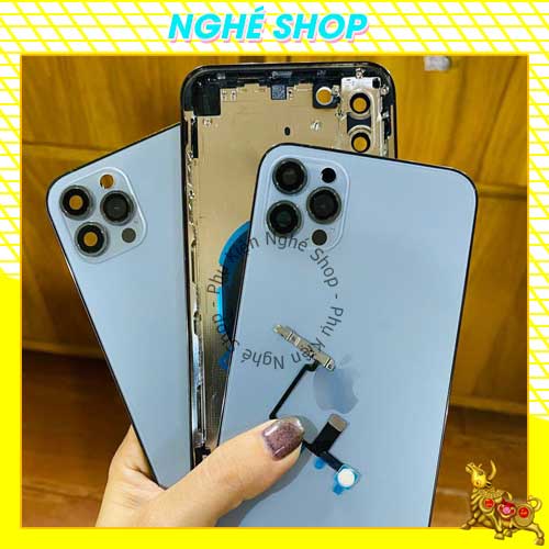 Vỏ độ Xsmax lên 13 Promax SIERRA BLUE tặng kèm bộ nút, khay sim [Tặng Thêm Cụm Led độ sẵn]
