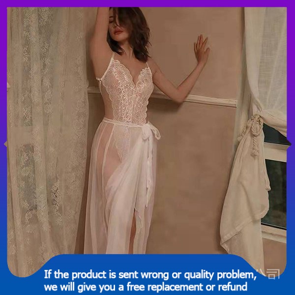 sexy pajamas lingerie📣【Spot goods】💃Cổ Tích Đồ Ngủ Trong Suốt Mùa Thu Của Phụ Nữ Pháp Ren Giường Mỏng Jumpsuit Chia Váy Sexy Mặc Nhà Bộ bvc | BigBuy360 - bigbuy360.vn