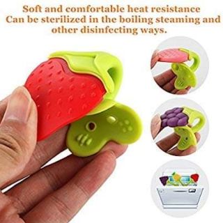ĐỒ CHƠI GẶM NƯỚU SILICON  HOA QUẢ CHO BÉ