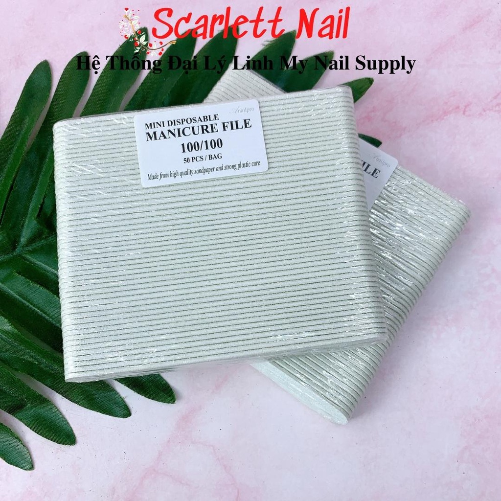 Dũa Móng Tay Mini Màu Trắng Chuyên Dùng Cho Nailbox
