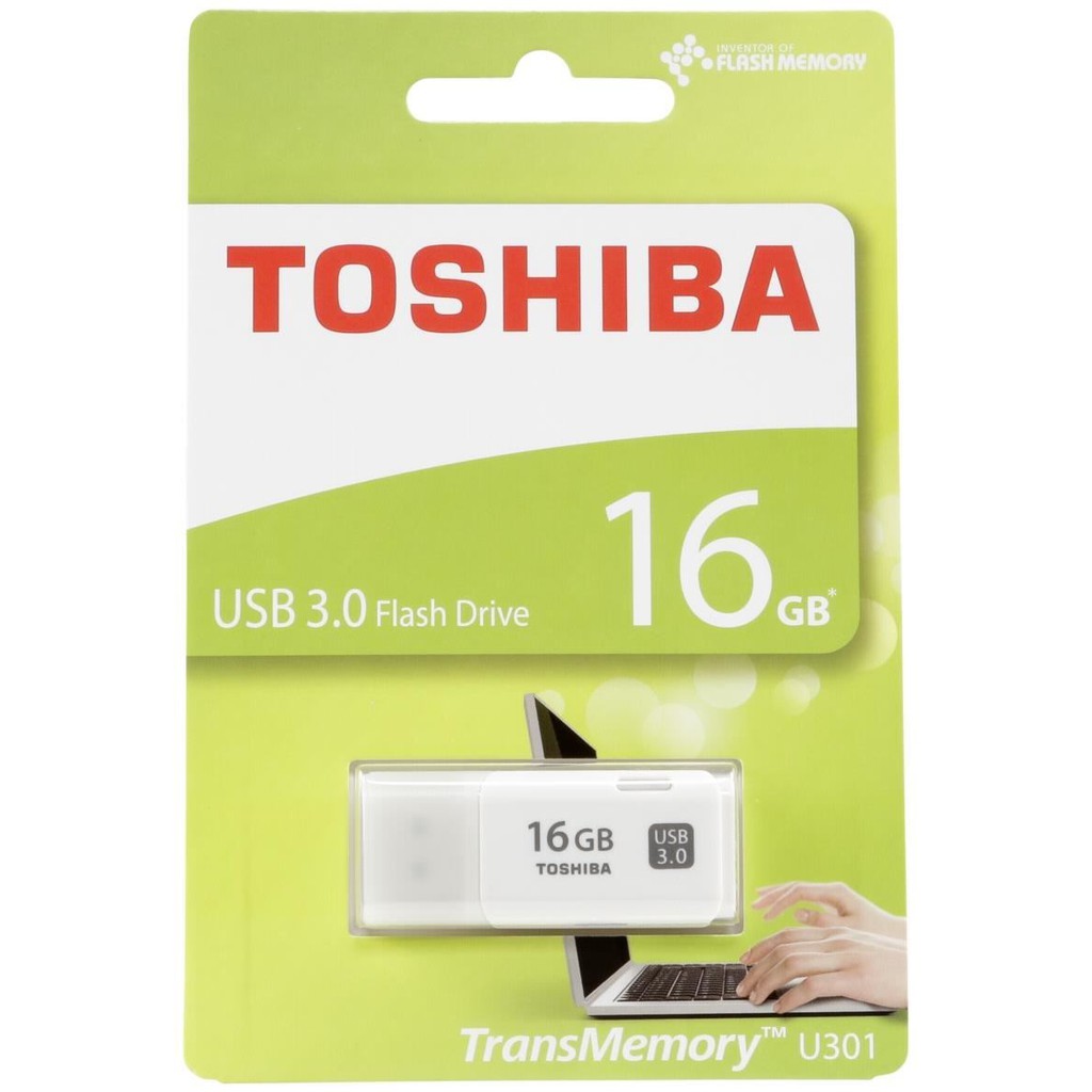 USB 3.0 16GB / 32GB Toshiba. Vi Tính Quốc Duy. Lưu ý màu có thể là màu trắng hoặc đen tùy theo đợt hàng về.