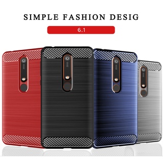 Ốp Lưng Sợi Carbon Cho Nokia 6.1