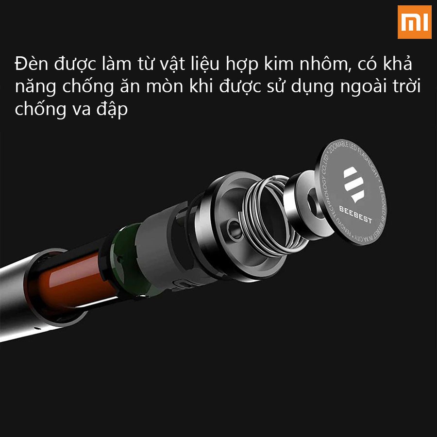 đèn pin cầm tay siêu sáng xiaomi beebest flashlight