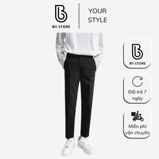 Quần âu nam dáng baggy ống rộng , vải chuẩn , co dãn , không phai màu phong cách Hàn Quốc BMX202