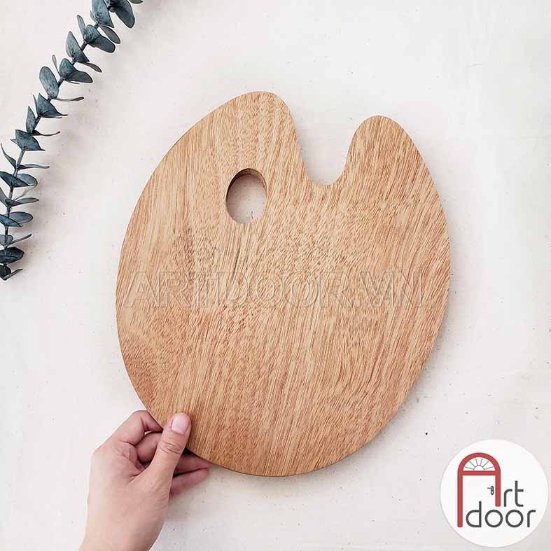 Khay Bảng pha màu ART SECRET Oval bằng Gỗ