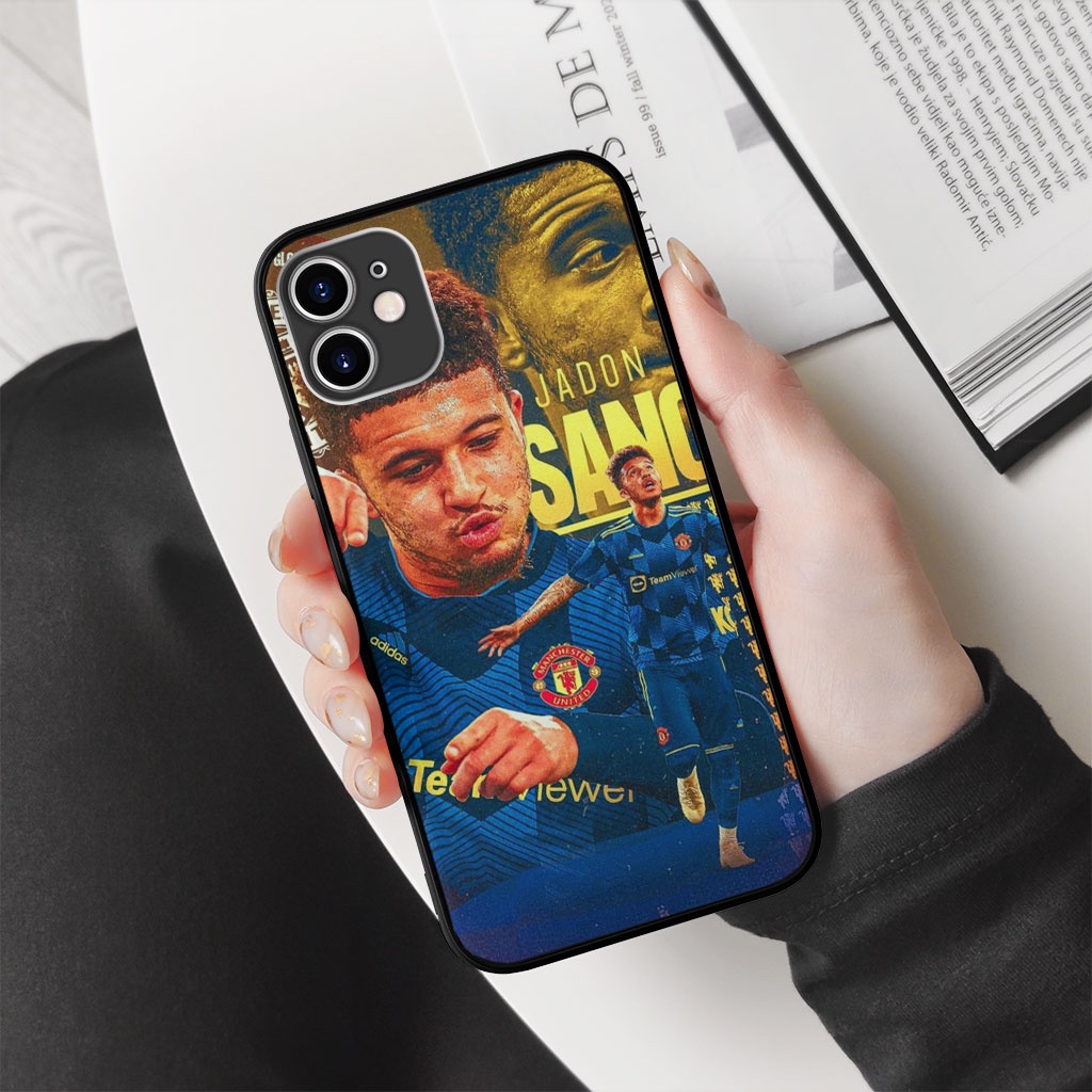 Ốp vuông sanc cầu thủ MU love Iphone 6 6s 7 7s 8 SE X XR XS 11 12 13 Plus Pro Promax MUT2200164
