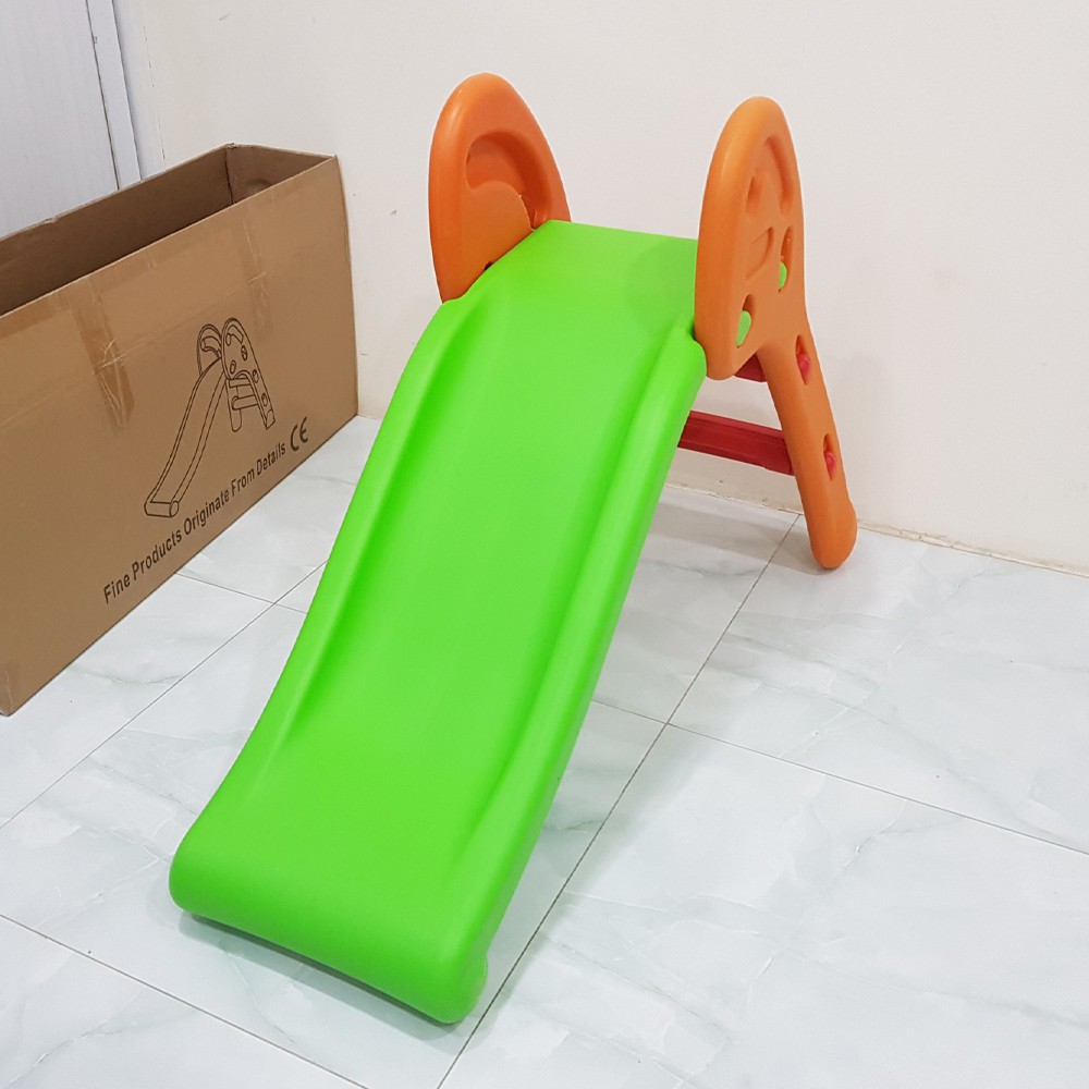 Cầu tuột trẻ em, đồ chơi cầu trượt nhựa giá rẻ cho bé PL0601(Màu xanh lá, cam)