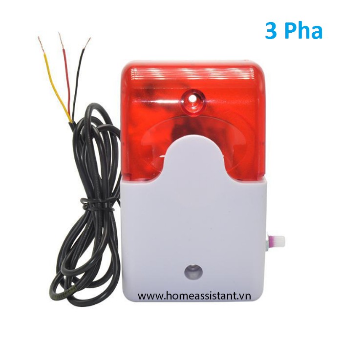 Đèn Chớp Còi Hú Báo Động Mất Điện 3 Pha 380V MD03