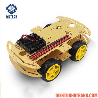 Bộ khung xe robot 2 tầng 4 động cơ