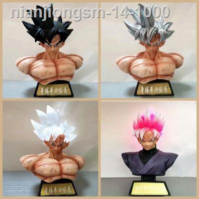 ✒☫Đồ chơi tượng bán thân nhân vật hoạt hình Ultra Instinct Super Saiyan God Son Goku Zamasu